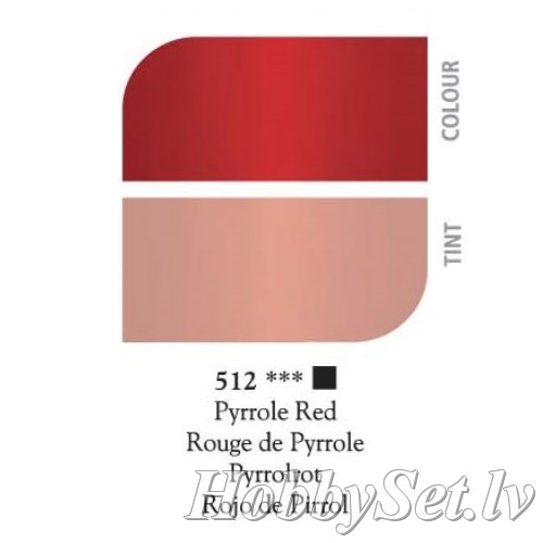 Eļļas krāsa "Georgian", 38 ml, Pirola sarkana