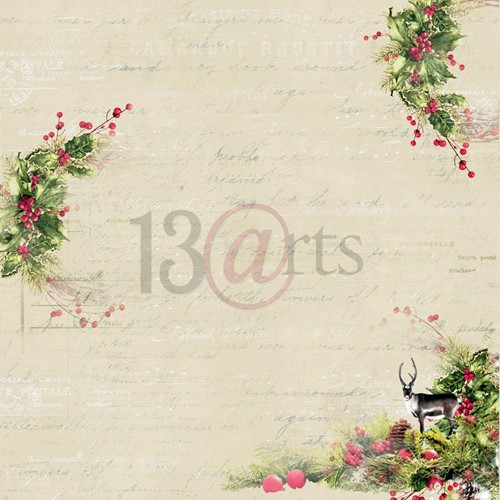 Skrapbukinga papīra kolekcija "13@rts: Christmas Stories", 30.5x30.5 cm, 250g/ m2, 8 divpusējas loksnes, 16 dizaini