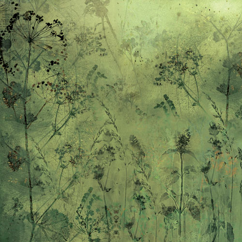 Skrapbukinga papīra kolekcija "Summer botanical story", 20x20cm, 200g/ m2, 10 divpusējas loksnes