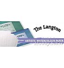 LANGTON PRESTIGE akvareļu papīrs, raupja faktūra, 300 g/ m2, 76.2 x 55.88 cm