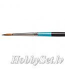 AQUAFINE кисть из шерсти соболя “ROUND AF34” N#4, круглая, короткая ручка, 2.7x13.5мм