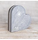 Деревянная шкатулка "Сердце", 25.3х24х6 см, с магнитной застежкой