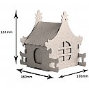 Krāsojams kartona konstruktors "Māja/ lādīte - Īriss", 135x160x100mm
