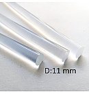 Glue sticks, especially transparent, D:11 mm, length 30 cm, 1kg