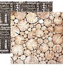 Skrapbukinga papīrs "13@rts: Home Sweet Home, By the fireplace", divpusējs, 30.5x30.5 cm, 250g/ m2, 1 loksne