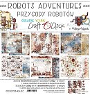Skrapbukinga papīra kolekcija "Craft O'Clock: Robots Adventures", 30.5x30.5 cm, 250g/ m2, 6 divpusējas loksnes, 12 dizaini