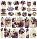 Skrapbukinga papīra kolekcija "Craft O'Clock: Plum In Chocolate", 30.5x30.5 cm, 250g/ m2, 6 divpusējas loksnes, 12 dizaini