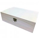 Wooden tea box, 6 compartments, 24x16x7.5 cm