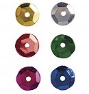 Пайетки микс, базовые цвета, D:6мм, 6 цветов х 7г, упаковка 42г