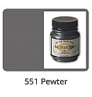 Metāliska krāsa "Lumiere" #551 audumam, ādai, kokam, papīram, 66.54 ml, alvas tonis