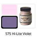 Краска металлик Lumiere #575 для ткани, кожи, дерева, бумаги, 66.54 мл, Hi-Lite фиолетовый