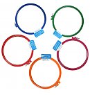 Embroidery ring, plastic, D:18 cm, assorted colors