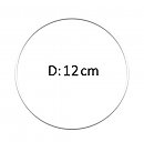 Металлическое кольцо с покрытием, D: 12см, white