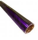 Алюминиевая фольга для упаковки подарков, двухсторонняя, ламинированная, 50 x 78 cм, фиолетовая/ золотая