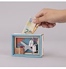 Koka 3D dāvanu kastīte-krājkasīte "Journey", 11.5x8.5x5cm, iepakojumā 12 detaļas