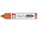 Wax paint for candle decorations "Wax-liner", 30ml, orange