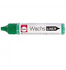 Wax paint for candle decorations "Wax-liner", 30ml, pine-green