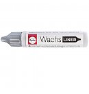 Wax paint for candle decorations "Wax-liner", 30ml, brilliant silver