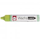 Wax paint for candle decorations "Wax-liner", 30ml, pastel-green