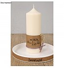 Форма для литья свечей "Top of the bell", цилиндр, H:16 см, D:6см