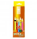 Комплект шестигранных цветных карандашей "CENTI", 18 шт.