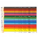 Комплект цветных акварельных карандашей "FISH", шестигранный корпус, 18 цветов