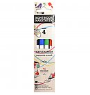 Set of textile markers "3203", round tip, line width 2mm, 4 colours