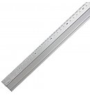 Aluminium rulers with anti-slide-backing, 50cm