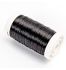 Premium Deco wire, D:0.3mm, spool 30g, black