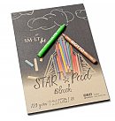 Блокнот черной бумаги для рисования "STAR T", A5, 120 г/ м2, 20 листов