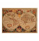 Skrapbukinga kraft-papīra kolekcija ''Maps of The Seas and Continents'', A3 (42x29.7cm), 100g/ m2, 10 vienpusējas loksnes