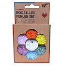 "Rocailles" pērlīšu komplekts "Mixed Colours", 90g pērlītes, 3x1m neilona auklas, 3 aizdares