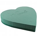 Floral foam for fresh flowers "HEART" with suction cup, 30x28x5cm