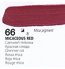 Akrila krāsa "A'KRYL IRIDESCENT", 100ml, #66: vizlas sarkana