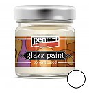Glass paint, solvent based, 30 ml, white
