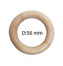 Деревянное кольцо, D:56 мм, толщина 9мм