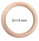 Wooden ring, D:115 mm, thickness 12 mm