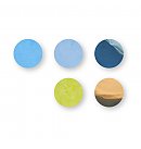 Confetti, D:2cm, 30g, gold-blue-green color