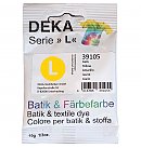 Tekstilkrāsa "DEKA Serie L" batikai, dabīgiem audumiem un vilnai, 10g, dzeltena