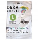 Tekstilkrāsa "DEKA Serie L" batikai, dabīgiem audumiem un vilnai, 10g, gaiši zaļa