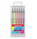 Gel pens set "R-301 Neon", 0.8mm, 6 pcs.