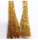 Pipe cleaner "Sparkling", 0.8x50cm, 10 pcs., gold